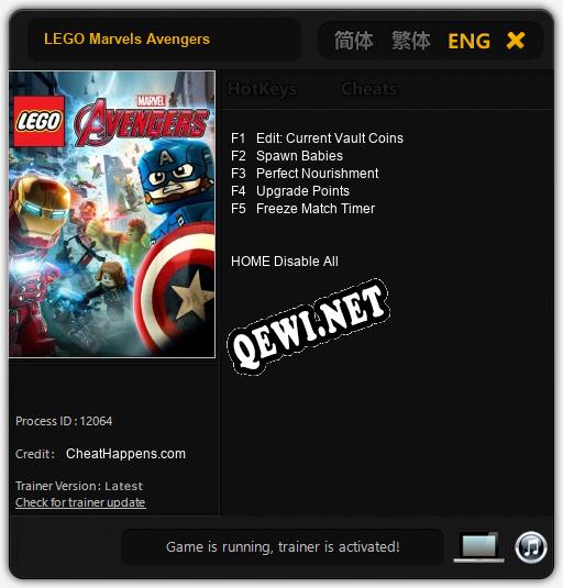 LEGO Marvels Avengers: ТРЕЙНЕР И ЧИТЫ (V1.0.56)
