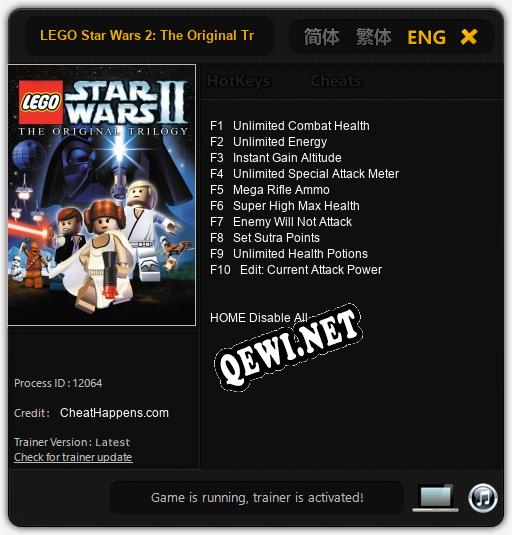 LEGO Star Wars 2: The Original Trilogy: Читы, Трейнер +10 [CheatHappens.com]