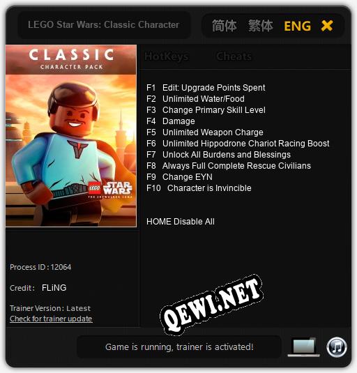 LEGO Star Wars: Classic Character: ТРЕЙНЕР И ЧИТЫ (V1.0.28)