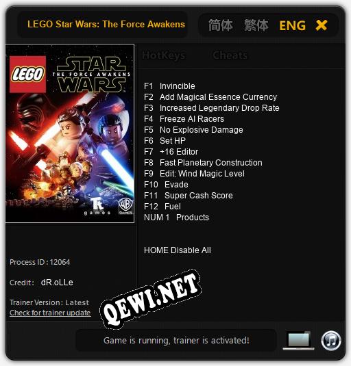 LEGO Star Wars: The Force Awakens: Трейнер +13 [v1.9]