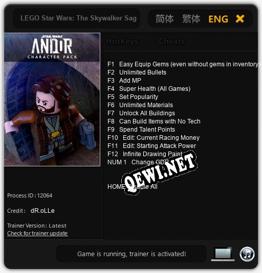 LEGO Star Wars: The Skywalker Saga Andor: Читы, Трейнер +13 [dR.oLLe]