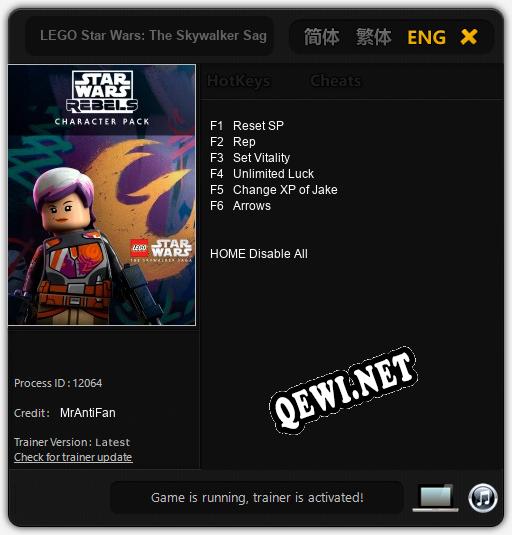 LEGO Star Wars: The Skywalker Saga Rebels: Читы, Трейнер +6 [MrAntiFan]