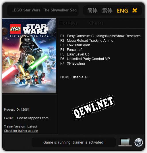 LEGO Star Wars: The Skywalker Saga: Трейнер +7 [v1.6]
