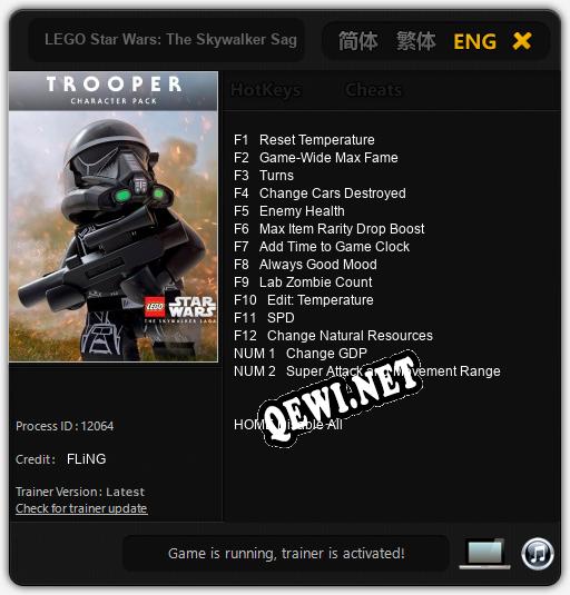 LEGO Star Wars: The Skywalker Saga Trooper: Читы, Трейнер +14 [FLiNG]