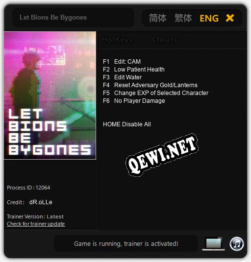 Let Bions Be Bygones: Читы, Трейнер +6 [dR.oLLe]