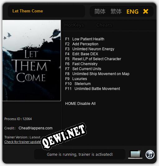 Трейнер для Let Them Come [v1.0.1]