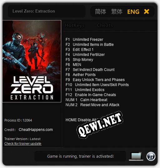 Level Zero: Extraction: Трейнер +14 [v1.4]