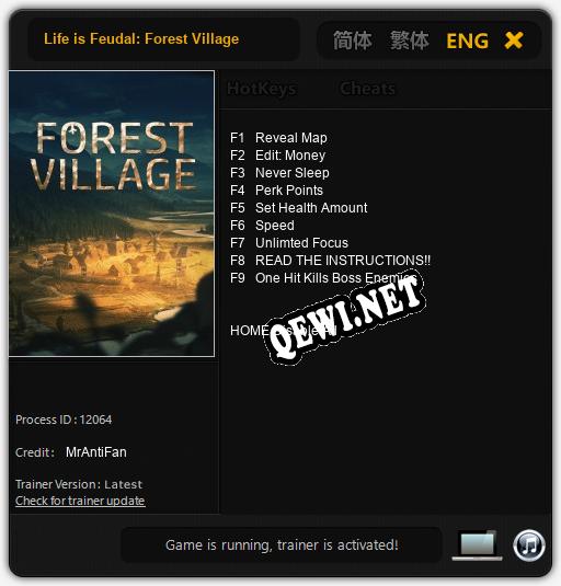 Трейнер для Life is Feudal: Forest Village [v1.0.4]