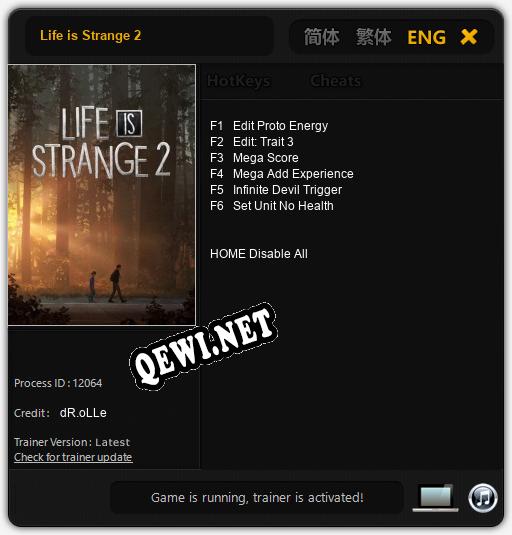 Life is Strange 2: Трейнер +6 [v1.3]