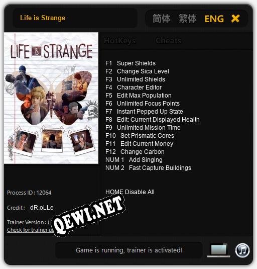 Life is Strange: Читы, Трейнер +14 [dR.oLLe]