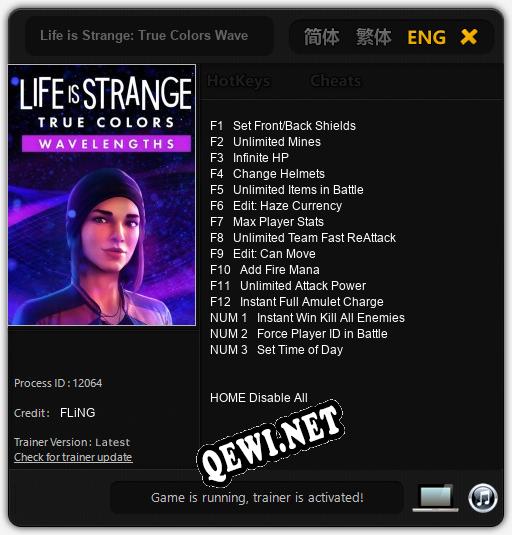 Life is Strange: True Colors Wavelengths: ТРЕЙНЕР И ЧИТЫ (V1.0.31)