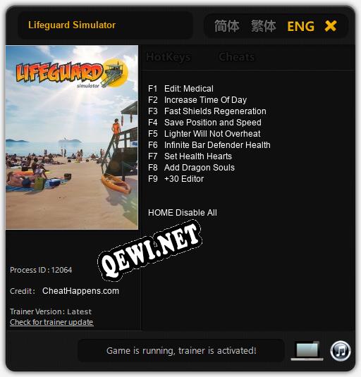 Lifeguard Simulator: Трейнер +9 [v1.1]