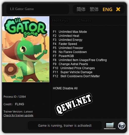 Lil Gator Game: Читы, Трейнер +12 [FLiNG]