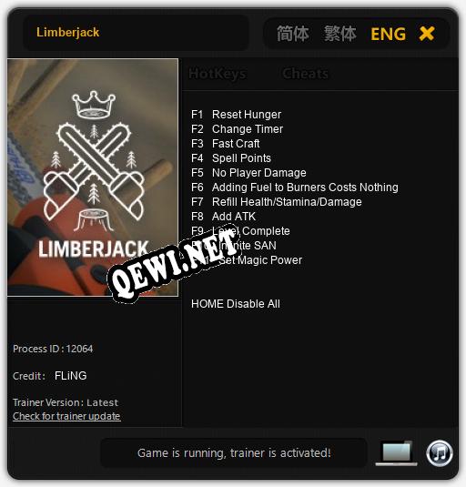 Трейнер для Limberjack [v1.0.1]