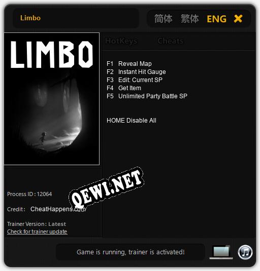 Limbo: ТРЕЙНЕР И ЧИТЫ (V1.0.32)