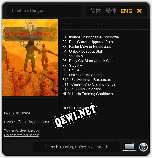 Limitless Hunger: ТРЕЙНЕР И ЧИТЫ (V1.0.84)