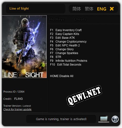 Line of Sight: Трейнер +10 [v1.6]