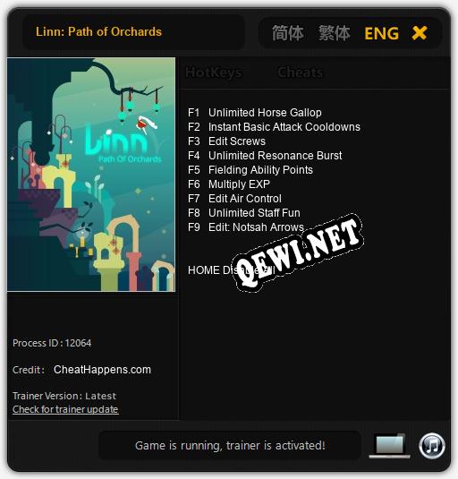 Linn: Path of Orchards: Трейнер +9 [v1.2]