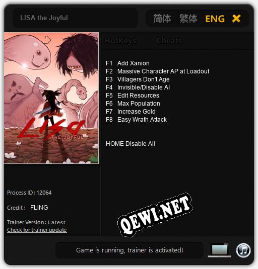 LISA the Joyful: Читы, Трейнер +8 [FLiNG]