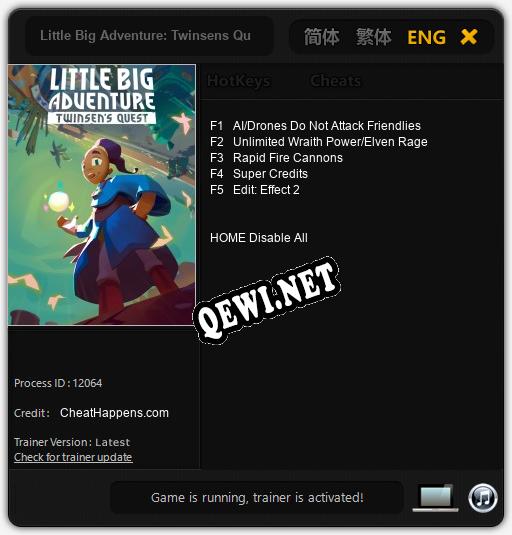Трейнер для Little Big Adventure: Twinsens Quest [v1.0.4]