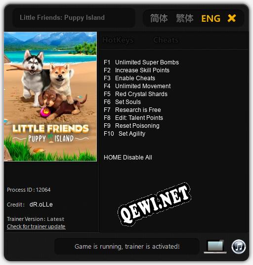 Трейнер для Little Friends: Puppy Island [v1.0.7]