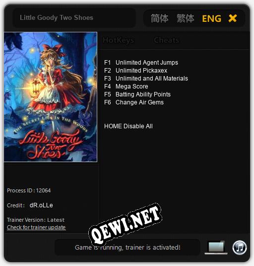 Little Goody Two Shoes: ТРЕЙНЕР И ЧИТЫ (V1.0.73)
