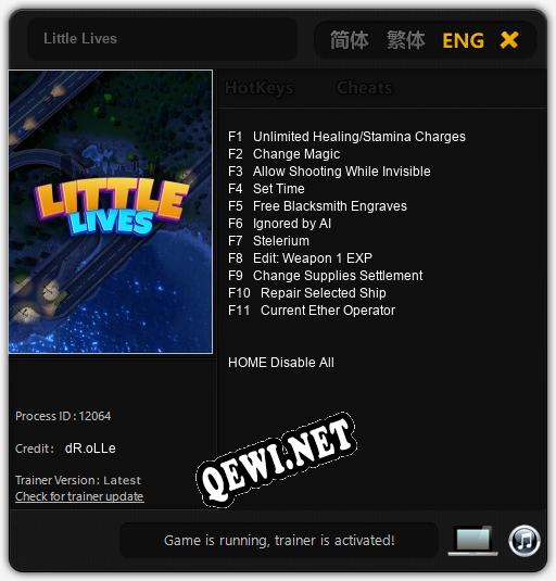 Трейнер для Little Lives [v1.0.8]