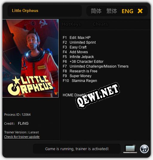 Little Orpheus: ТРЕЙНЕР И ЧИТЫ (V1.0.51)