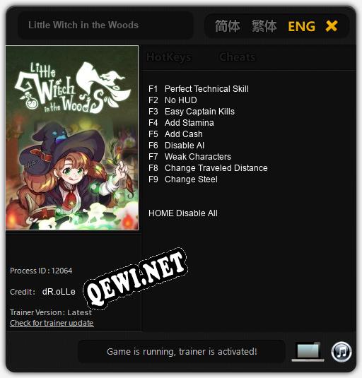 Little Witch in the Woods: ТРЕЙНЕР И ЧИТЫ (V1.0.58)
