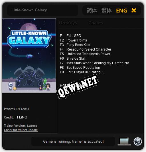 Трейнер для Little-Known Galaxy [v1.0.3]