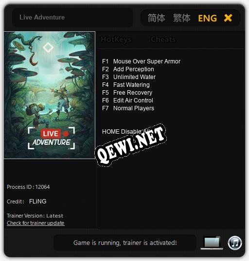 Live Adventure: ТРЕЙНЕР И ЧИТЫ (V1.0.22)