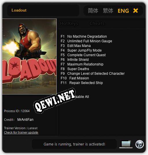 Loadout: ТРЕЙНЕР И ЧИТЫ (V1.0.55)