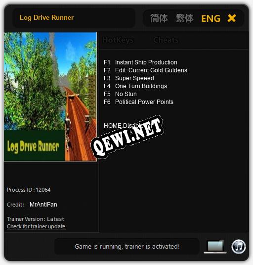 Трейнер для Log Drive Runner [v1.0.4]