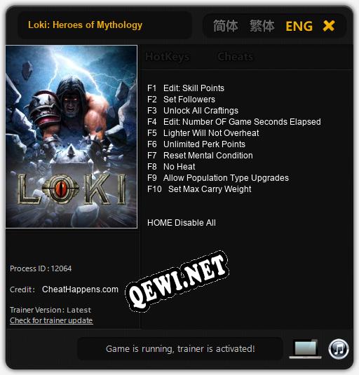 Loki: Heroes of Mythology: Читы, Трейнер +10 [CheatHappens.com]