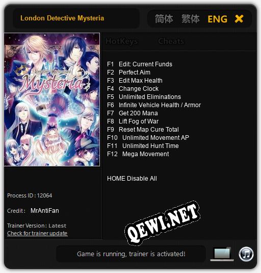 London Detective Mysteria: Читы, Трейнер +12 [MrAntiFan]