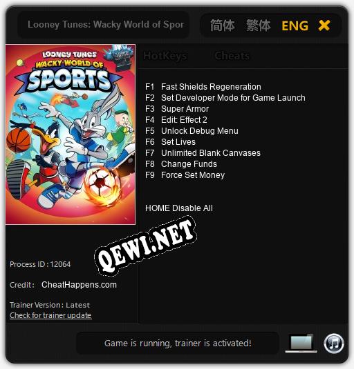Looney Tunes: Wacky World of Sports: Трейнер +9 [v1.2]