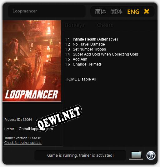 Трейнер для Loopmancer [v1.0.4]