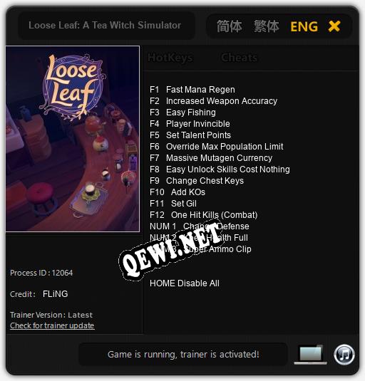 Loose Leaf: A Tea Witch Simulator: ТРЕЙНЕР И ЧИТЫ (V1.0.12)