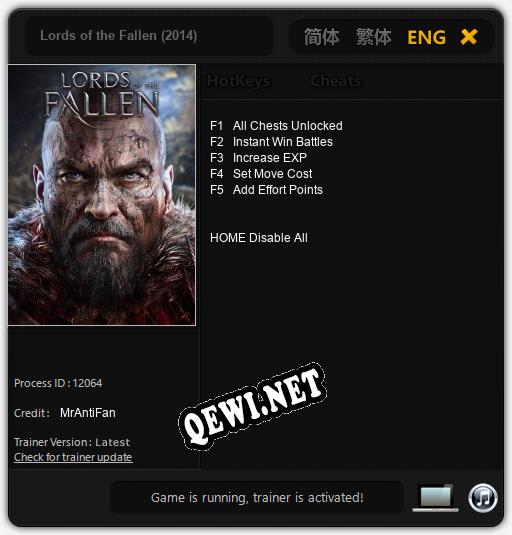 Lords of the Fallen (2014): Читы, Трейнер +5 [MrAntiFan]