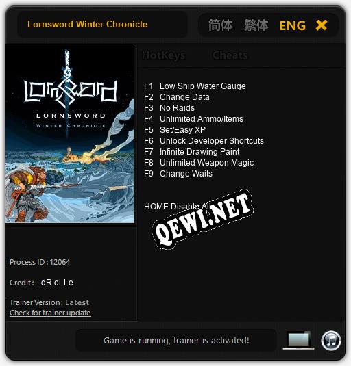 Lornsword Winter Chronicle: ТРЕЙНЕР И ЧИТЫ (V1.0.89)