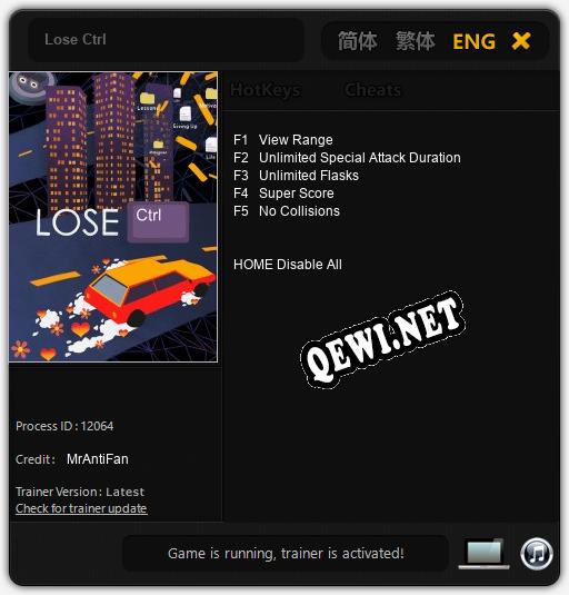 Трейнер для Lose Ctrl [v1.0.1]
