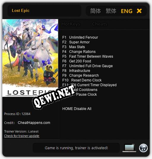 Lost Epic: ТРЕЙНЕР И ЧИТЫ (V1.0.51)