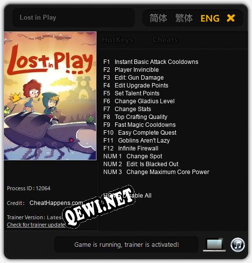 Lost in Play: ТРЕЙНЕР И ЧИТЫ (V1.0.29)