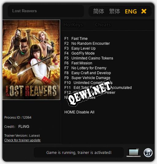Lost Reavers: Трейнер +13 [v1.3]