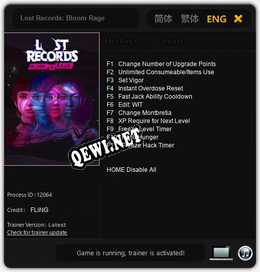 Lost Records: Bloom Rage: ТРЕЙНЕР И ЧИТЫ (V1.0.54)