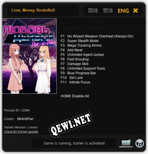 Love, Money, RocknRoll: ТРЕЙНЕР И ЧИТЫ (V1.0.51)