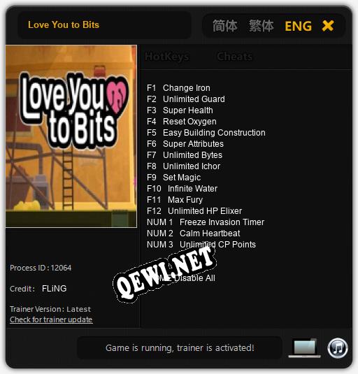Love You to Bits: Читы, Трейнер +15 [FLiNG]