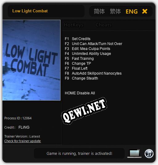 Трейнер для Low Light Combat [v1.0.5]