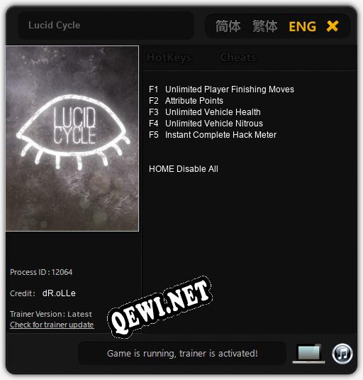 Lucid Cycle: Читы, Трейнер +5 [dR.oLLe]