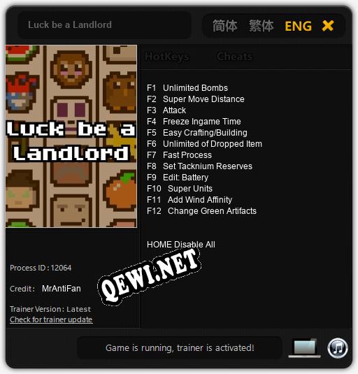 Luck be a Landlord: Трейнер +12 [v1.6]